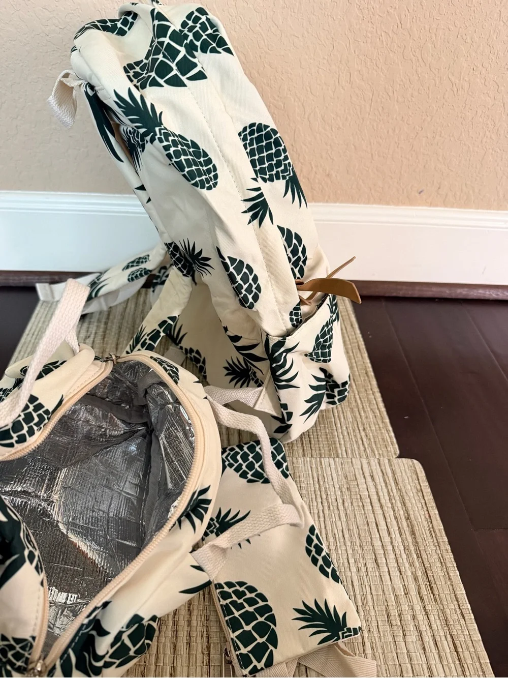 Pineapple Backpack Set 3 in 1